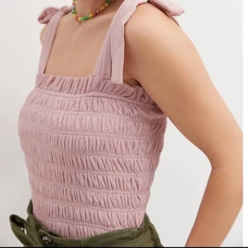 Anthropologie smocked top